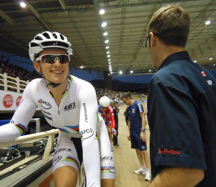 Reigning World Omnium Champion wins Silver; gains valuable experience in her pursuit of olympic gold in 2012