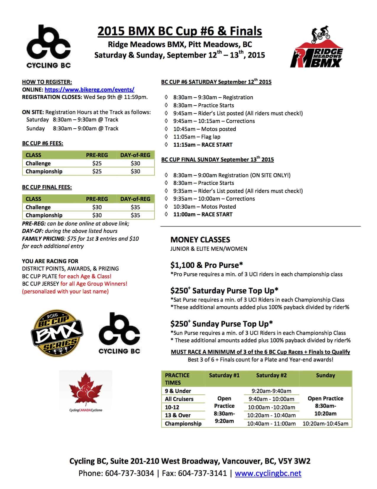 PDF - 2015 BMX BC Cup 6 & FINALS RMBA copy