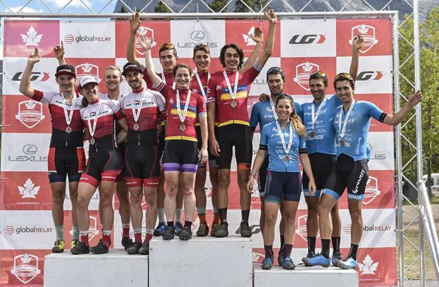 Cycling BC First Place in Team Relay at Mountain Bike National Championships 2018