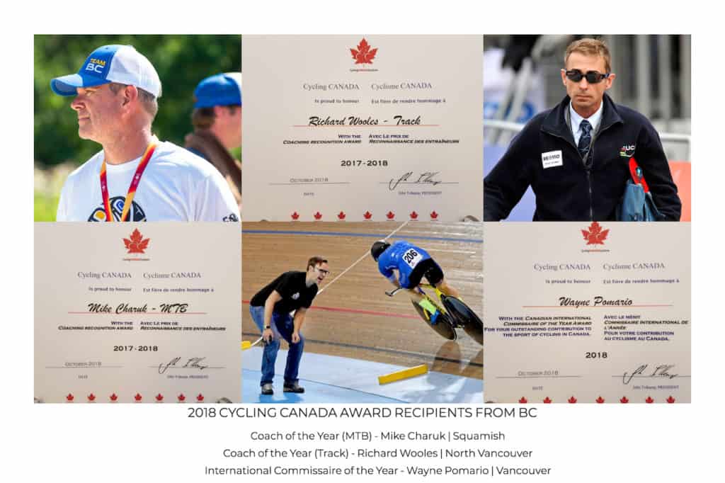 Cycling Canada Awards Plaques and BC's Winners