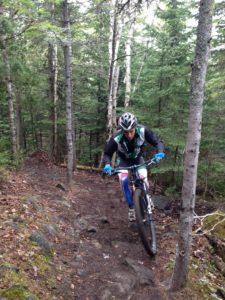 Luke nailing the most technical climb on the Baie St. Paul track